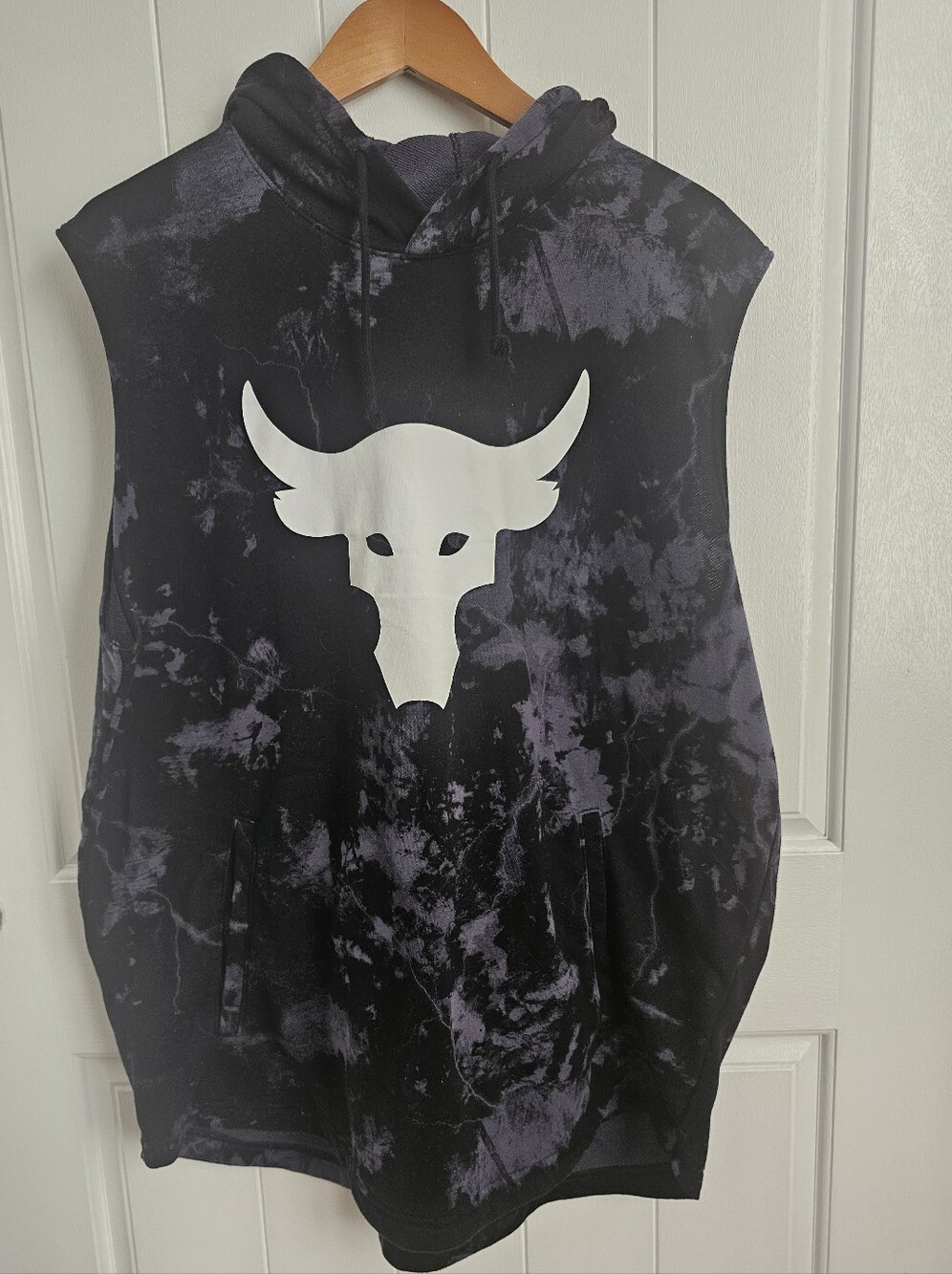 UNDER ARMOUR Project Rock Terry Sleeveless Loose Fit Hoodie XXL